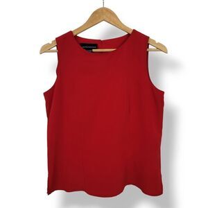 Vintage 90s Y2K Impressions Sleeveless Shell Top in Red Size Small
